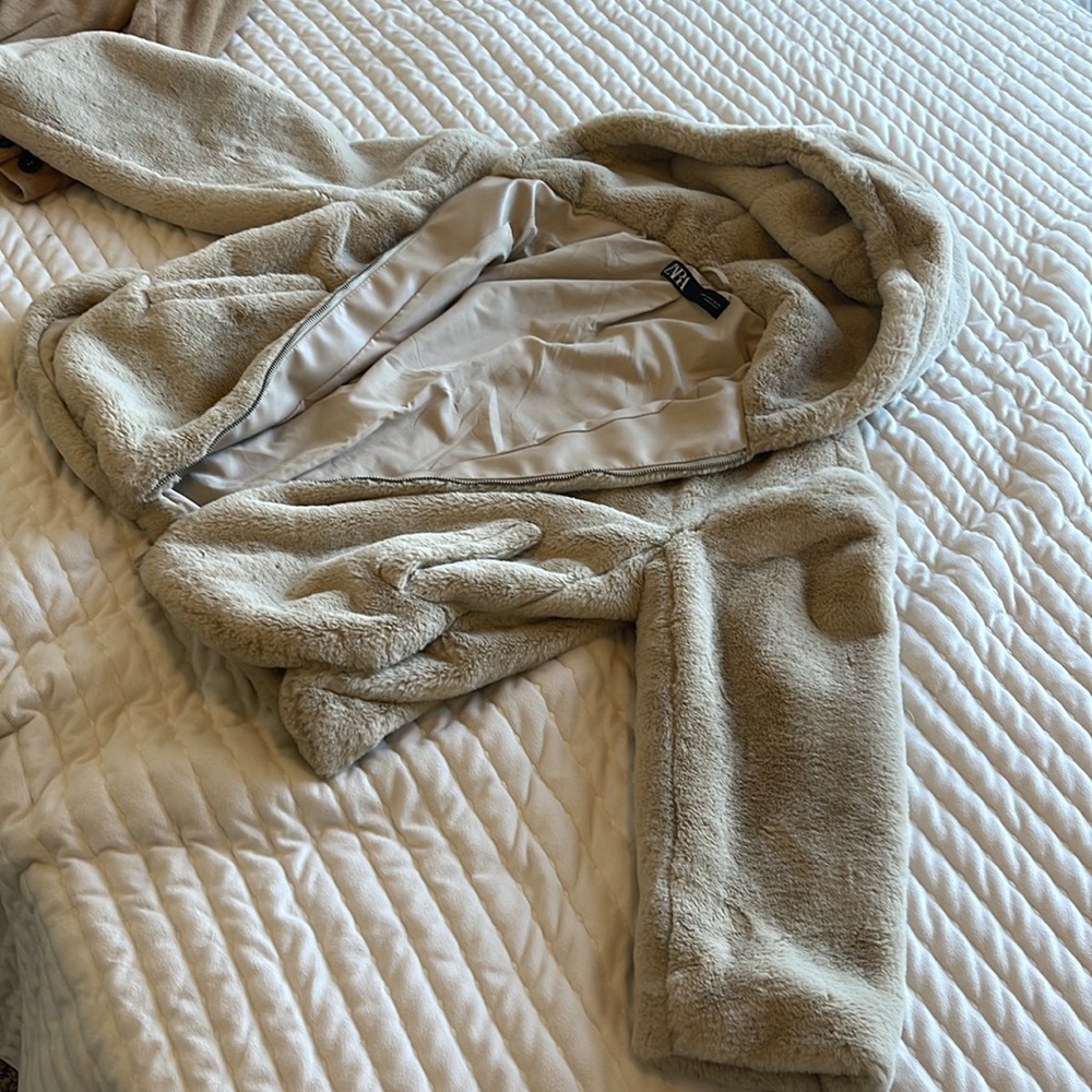 Zara fur coat